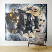 Tenture Shiver My Timbers Skull and Crossbones Pirate (En situation (horizontale))