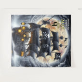 Tenture Shiver My Timbers Skull and Crossbones Pirate (Devant (Horizontal))