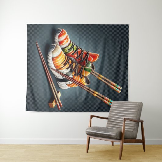 Tenture Shoeshi ME - Unique Basket Sushi (En situation (horizontale))