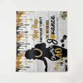 Tenture Shorty's 40| 90's Hip hop Birthday Drip Backdrop (Devant)