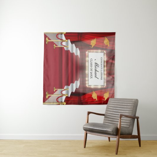 Tenture Show Red Carpet Graduation Backdrop banner (En situation (horizontale))
