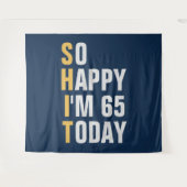 Tenture Si heureux d'avoir 65 ans Bannière de fond pour 65 (Devant (Horizontal))