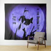 Tenture Si le salon convient à voler il Halloween arrière- (En situation (horizontale))