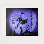 Tenture Si le salon convient à voler il Halloween arrière- (Devant (Horizontal))