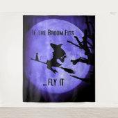 Tenture Si le salon convient à voler il Halloween arrière- (Devant)