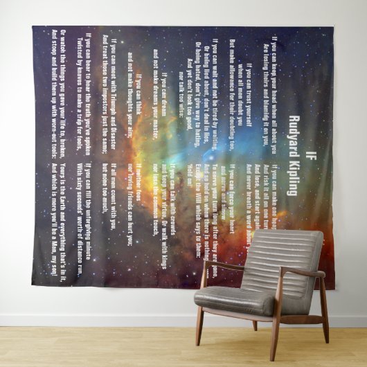 Tenture Si par Rudyard Kipling (En situation (horizontale))