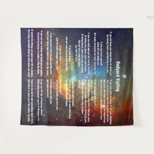 Tenture Si par Rudyard Kipling (Devant (Horizontal))