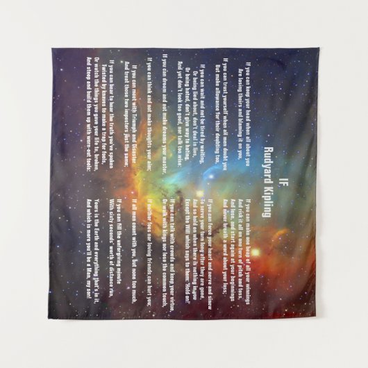 Tenture Si par Rudyard Kipling (Devant (Horizontal))