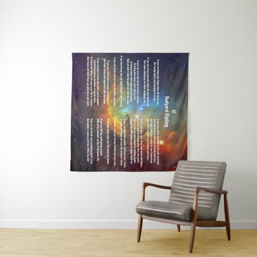 Tenture Si par Rudyard Kipling (En situation (horizontale))