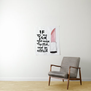 Tenture Si vous êtes tristes ajoutez plus de rouge à