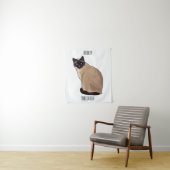 Tenture Siamese cat cartoon (En situation)