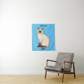 Tenture Siamese cat cartoon (En situation)