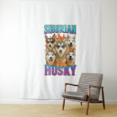 Tenture Sibérien Husky (En situation)