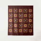 Tenture Siècle moderne Spoutnik Carré Bourgogne (Devant)