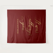 Tenture Siempre fue tu pancarta de boda burdeos (Devant (Horizontal))