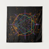 Tenture Sigil de Géométrie Sacrée (Devant (Horizontal))