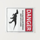 Tenture Signal de danger (Raptors) (Devant (Horizontal))