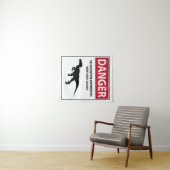 Tenture Signal de danger (Raptors) (En situation (horizontale))