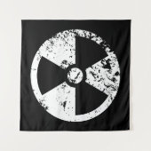 Tenture Signal radioactif nucléaire (Devant (Horizontal))
