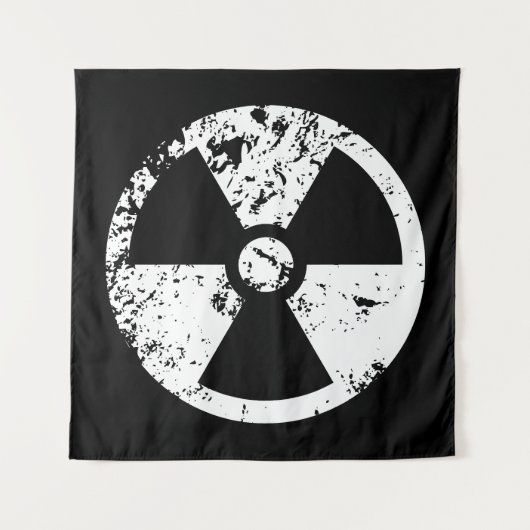 Tenture Signal radioactif nucléaire (Devant)