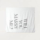 Tenture Signature de proposition de mariage Téléchargeable (Devant (Horizontal))