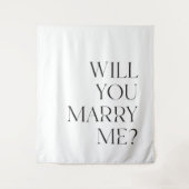 Tenture Signature de proposition de mariage Téléchargeable (Devant)