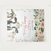 Tenture SIGNE DE Baby shower Fille Florale Animale Agricol (Devant (Horizontal))