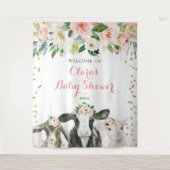 Tenture SIGNE DE Baby shower Fille Florale Animale Agricol (Devant)