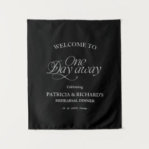 Tenture Signe de bienvenue pour dîner de répétition modern