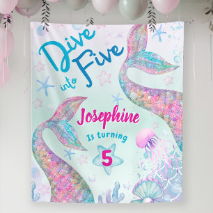 Tenture Signe de bienvenue pour le cinquième anniversaire