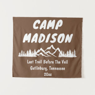 Tenture SIGNE DE VOYAGE DE VOYAGE DE Camping Fête des mari