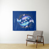 Tenture Signe Zodiaque Pisces, Deux Poissons Koi Gracieux (En situation (horizontale))