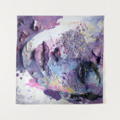 Tenture "Silence cristalline" - Portrait pourpre (Devant (Horizontal))