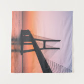 TENTURE SILHOUETTE DE PONT SOUS UN CIEL CLAIR (Devant (Horizontal))