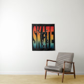 Tenture Silhouette de skateboard (En situation)
