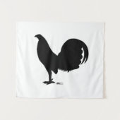 Tenture Silhouette du coq Gamecock (Devant (Horizontal))
