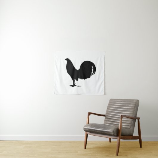 Tenture Silhouette du coq Gamecock (En situation (horizontale))
