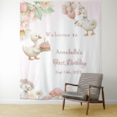 Tenture Silly Goose Garden Champhroom Anniversaire bienven (En situation)