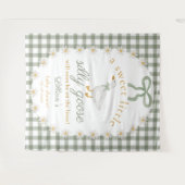Tenture Silly Goose Green Gingham Baby Shower Backdrop (Devant (Horizontal))