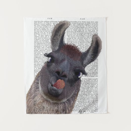 Tenture Silly Llama (Devant)