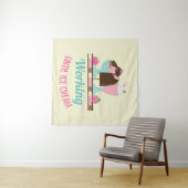 Tenture Silly Pun Travailler Jusqu'À Glace Crème - Yummy T (En situation (horizontale))