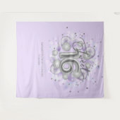 Tenture Silver Sweet 16 Anniversaires Ballons Lavande arri (Devant (Horizontal))