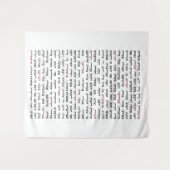 Tenture Simchat Torah - Hebrew Parshiot Cycle juif (Devant (Horizontal))