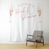 Tenture Simple brunch moderne et toile de fond nuptiale pé (En situation)