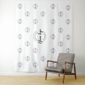 Tenture Simple Company Logo backdrop step and repeat (En situation)