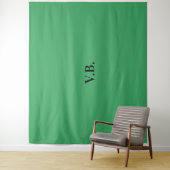 Tenture Simple couleur unie ajouter nom texte monogramme (En situation)