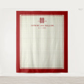 Tenture Simple Double Bonheur Mariage chinois (Devant)