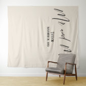 Tenture Simple Elegant M. et Mme Cream Fond photo (En situation (horizontale))