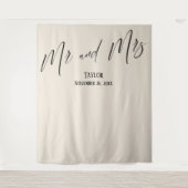 Tenture Simple Elegant M. et Mme Cream Fond photo (Devant)