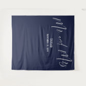 Tenture Simple Elegant M. et Mme Marine Contexte photo (Devant (Horizontal))